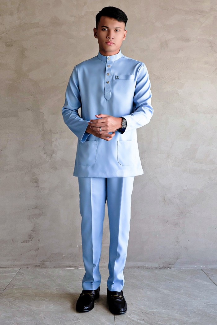 Baju Melayu Yusoff - Light Blue